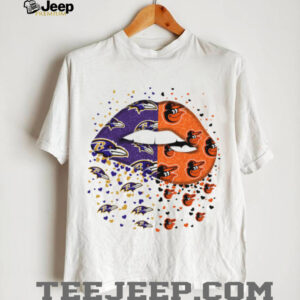 Ravens and Orioles Fan Lips Tee