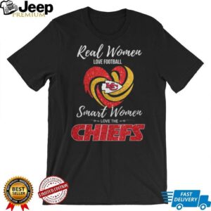 Real Women Love Football, Smart Women Love The Chiefs T Shirt