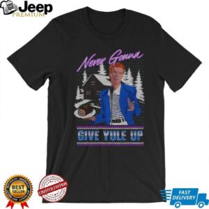 Rick Astley Never Gonna Give Yule Up Merry Christmas 2025 shirt