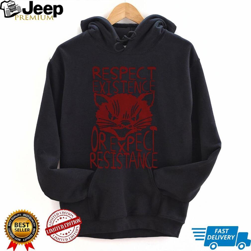 Sabo Tabby respect existence or expect resistance punk leftist socialist shirt Sabo Tabby respect existence or expect resistance punk leftist socialist shirt