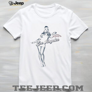 Sabrina possing Los Angeles it’s even sweeter Nov 2025 shirt