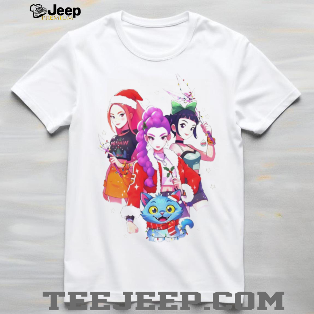 Saja Girls Christmas Anime lover Kpop Huntrix Christmas shirt Saja Girls Christmas Anime lover Kpop Huntrix Christmas shirt