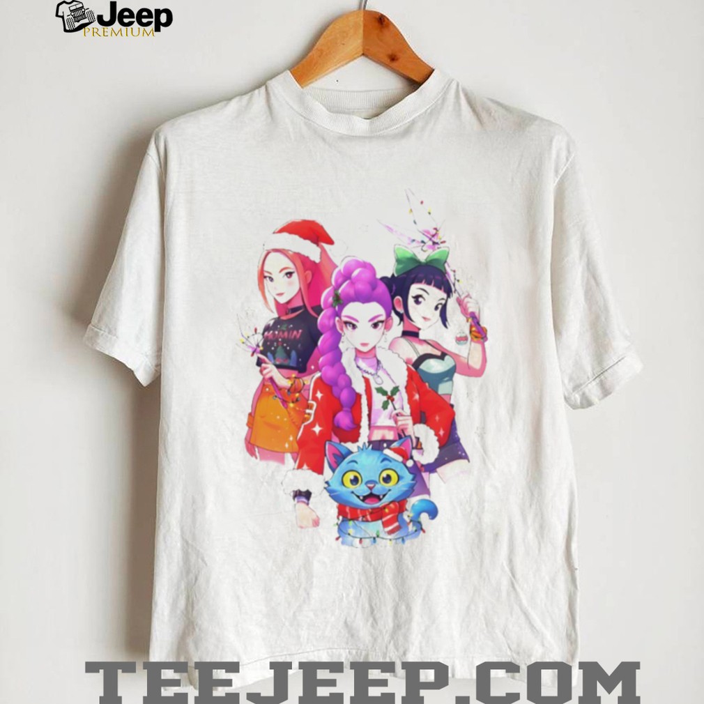 Saja Girls Christmas Anime lover Kpop Huntrix Christmas shirt Saja Girls Christmas Anime lover Kpop Huntrix Christmas shirt