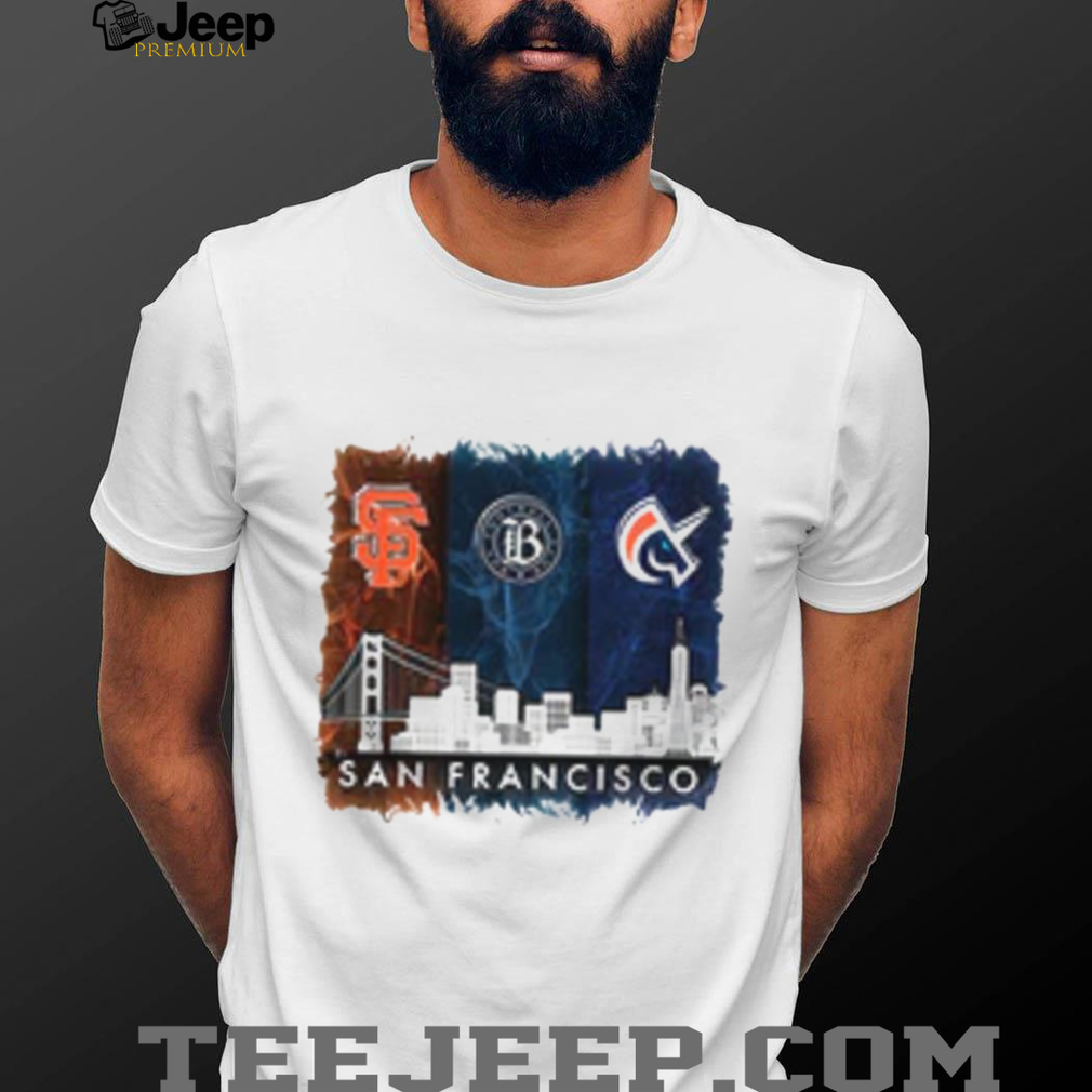 San Francisco City Skyline & Sports T Shirt San Francisco City Skyline & Sports T Shirt