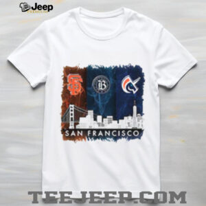 San Francisco City Skyline & Sports T Shirt
