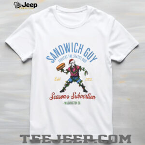 Sandwich Guy Merry Resistmas season’s subvertion Washington DC shirt
