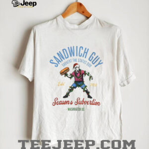 Sandwich Guy Merry Resistmas season’s subvertion Washington DC shirt