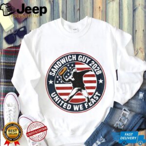 Sandwich Guy Resist 2028 United We Feast logo shirt