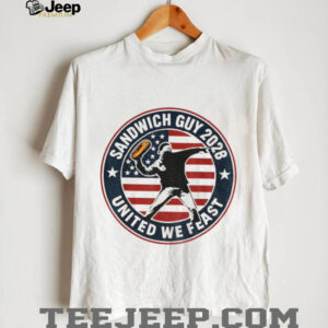 Sandwich Guy Resist 2028 United We Feast logo shirt