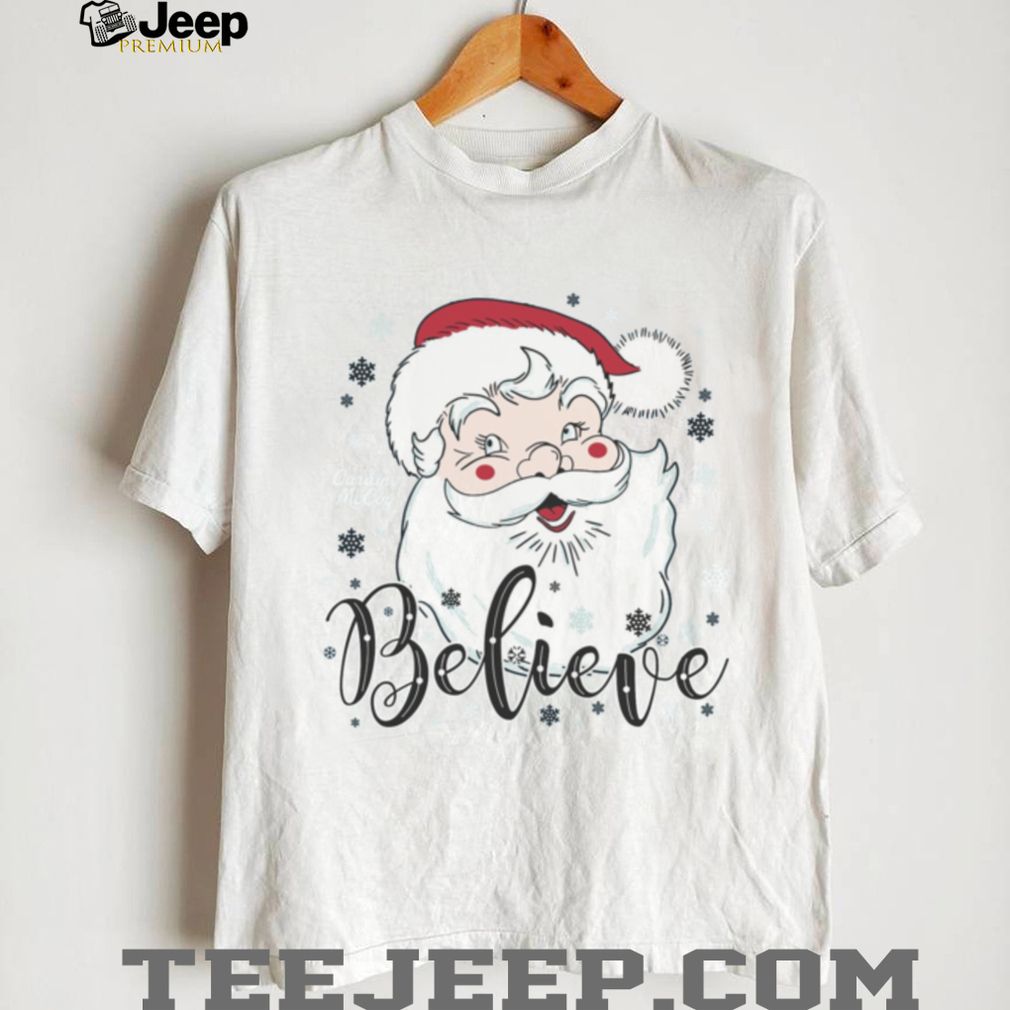 Santa Believe Christmas Graphic Tee Santa Believe Christmas Graphic Tee