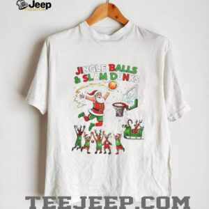 Santa Claus Jingle Balls and Slam Dunks Merry Christmas shirt