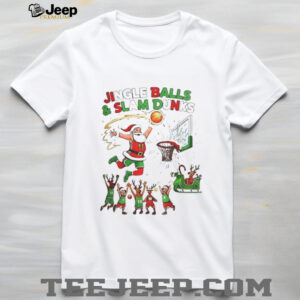 Santa Claus Jingle Balls and Slam Dunks Merry Christmas shirt