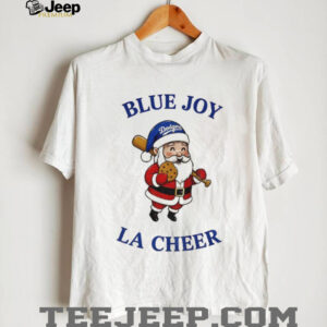 Santa Claus Los Angeles Dodgers Blue Joy LA Cheer Baseball MLB Christmas shirt