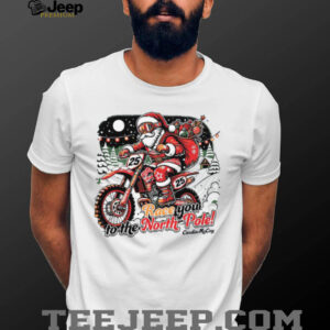 Santa Claus Riding Dirt Bike Race To The North Pole Christmas T Shirt Santa Claus Riding Dirt Bike Race To The North Pole Christmas T Shirt
