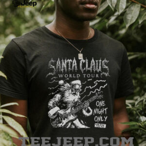 Santa Claus World Tour One Night only 12 25 Merry Christmas shirt