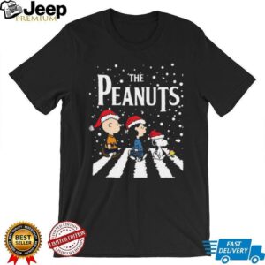 Santa Snoopy and Peanuts Abbey Road Christmas Shirt