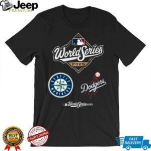 Seattle Mariners vs Los Angeles Dodgers MLB 2025 World Series Champions Matchup T Shirt