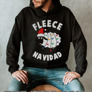 Sheep Xmas Santa Fleece Navidad Merry Christmas shirt