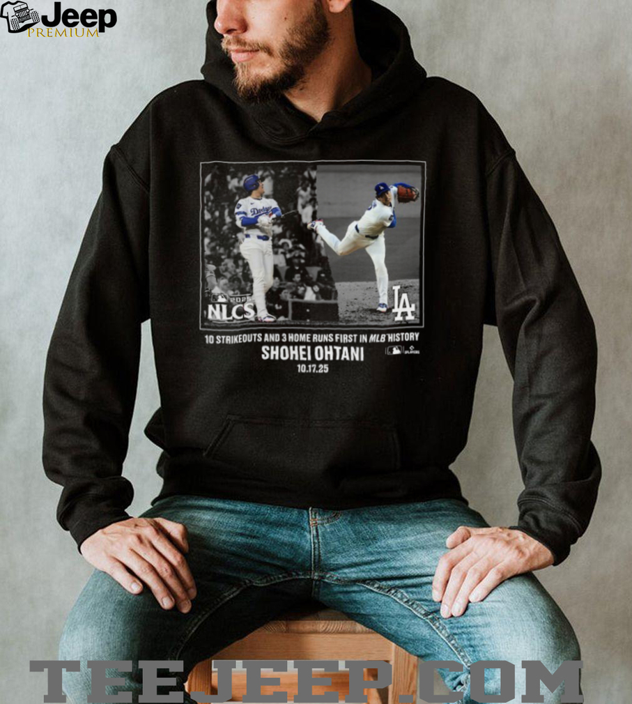 Shohei Ohtani Los Angeles Dodgers NLCS 2025 MLB Postseason Moment T Shirts Shohei Ohtani Los Angeles Dodgers NLCS 2025 MLB Postseason Moment T Shirts