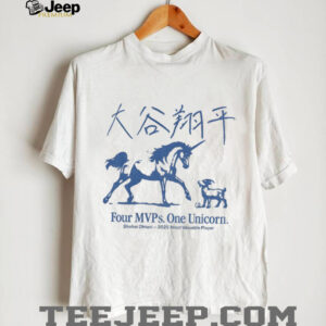 Shohei Ohtani four MVPs One unicorn 2025 most valuable player Japan shirt