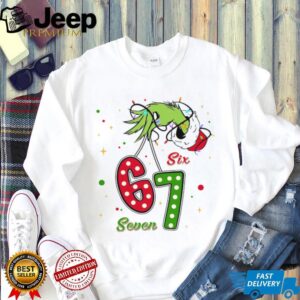 Six Seven Meme Shirt Funny Six Seven Meme Christmas Shirt 67 TChristmas Six Seven Shirt Funny 6 7 Meme Grinch Shirt Trending Chr