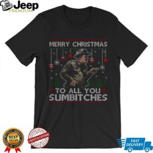 Smokey And The Bandit Merry Christmas Too All You Sumbitches Christmas shirt