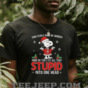 Snoopy Christmas Some People Make Me Wonder T Shirt