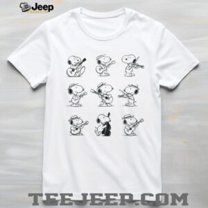 Snoopy Dog Collage, Retro Style T shirt