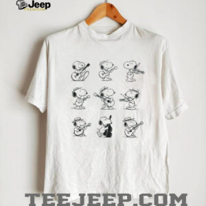 Snoopy Dog Collage, Retro Style T shirt