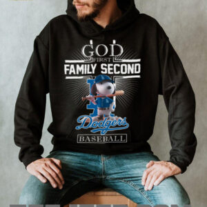 Snoopy God First Family Second Then Los Angeles Dodgers Baseball T Shirt Snoopy God First Family Second Then Los Angeles Dodgers Baseball T Shirt
