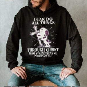 Snoopy I Can Do All Things Through Christ Who Strengthens Me T Shirt