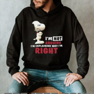 Snoopy I'm Not Arguing I'm Explaining Why I'm Right Shirt, Merch, Gear & Apparel