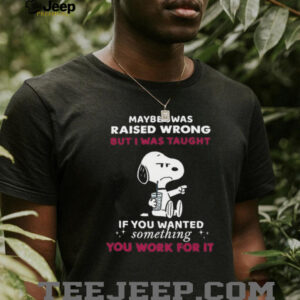 Snoopy Maybe I Was Raised Wrong T Shirt