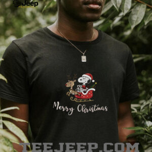 Snoopy Merry Christmas T Shirt, Peanuts Holiday Tee