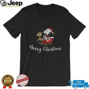 Snoopy Merry Christmas T Shirt, Peanuts Holiday Tee