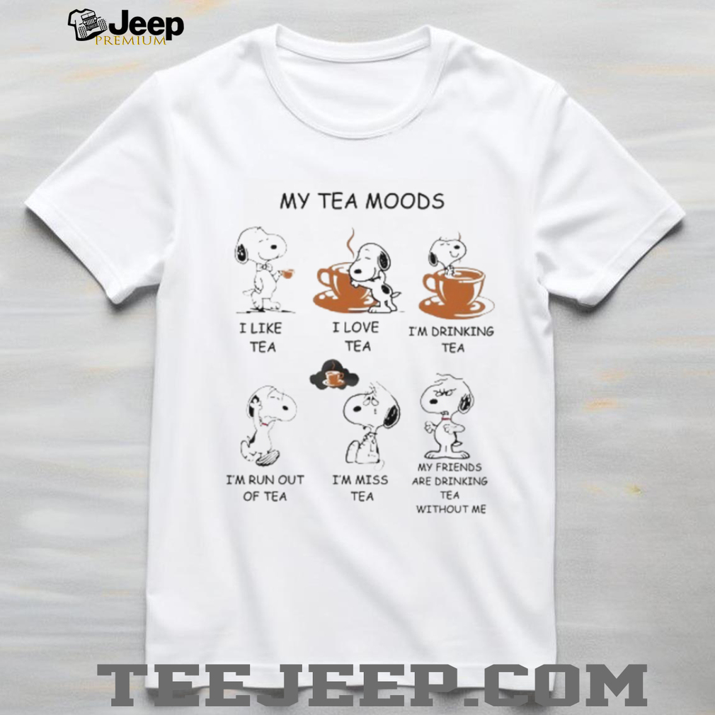 Snoopy My Tea Moods Funny Graphic T Shirt Snoopy My Tea Moods Funny Graphic T Shirt