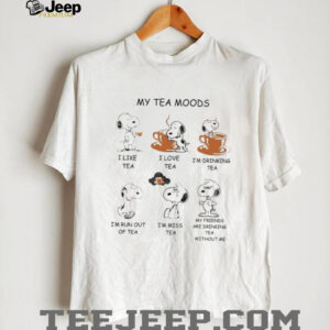 Snoopy My Tea Moods Funny Graphic T Shirt