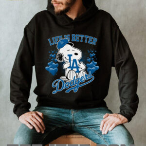 Snoopy Peanuts Life Is Better With Los Angeles Dodgers 2025 T Shirt Snoopy Peanuts Life Is Better With Los Angeles Dodgers 2025 T Shirt