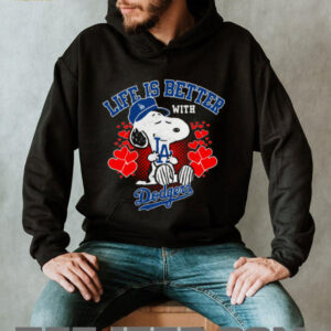Snoopy Peanuts Los Angeles Dodgers Shirt Life Is Better With Baseball Tee Snoopy Peanuts Los Angeles Dodgers Shirt Life Is Better With Baseball Tee