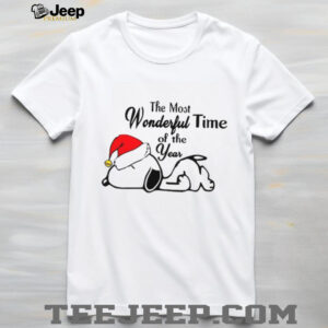 Snoopy The Most Wonderful Time of the Year Christmas T Shirt Snoopy The Most Wonderful Time of the Year Christmas T Shirt