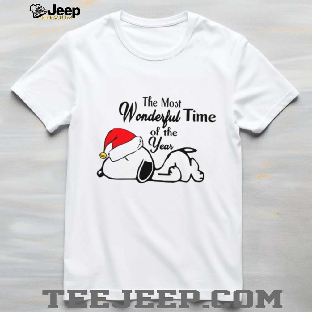 Snoopy The Most Wonderful Time of the Year Christmas T Shirt Snoopy The Most Wonderful Time of the Year Christmas T Shirt
