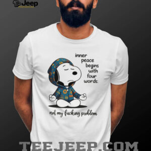 Snoopy Yoga Peanuts Cartoon Meditation T Shirt