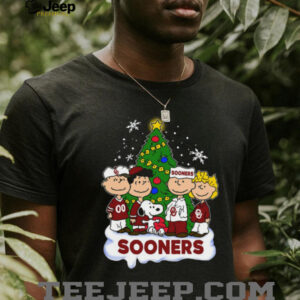Snoopy and The Peanuts Oklahoma Sooners Christmas Long Sleeve T Shirt
