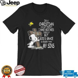 Snoopy and Woodstock God's Grace Is Bigger Than My Sins Shirt