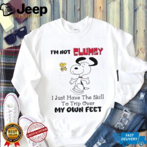 Snoopy and Woodstock I’m not clumsy I just have the skill to trip over my own feet shirt