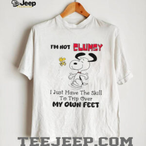 Snoopy and Woodstock I’m not clumsy I just have the skill to trip over my own feet shirt