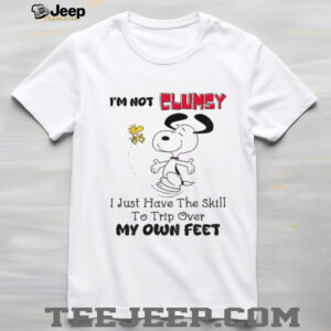 Snoopy and Woodstock I’m not clumsy I just have the skill to trip over my own feet shirt