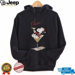 Snoopy in a Martini Glass Cheers! T Shirt