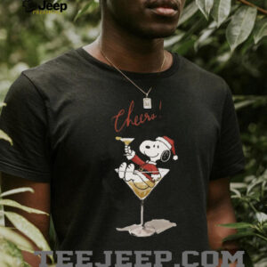 Snoopy in a Martini Glass Cheers! T Shirt