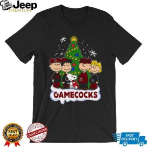 South Carolina Gamecocks Peanuts Christmas T Shirt South Carolina Gamecocks Peanuts Christmas T Shirt